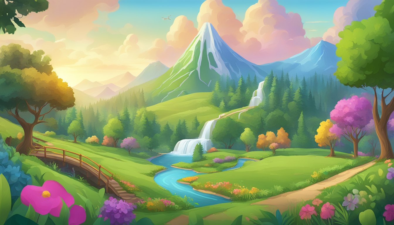 Lush green landscape with iconic Washington landmarks, surrounded by colorful game elements from PopCap Games