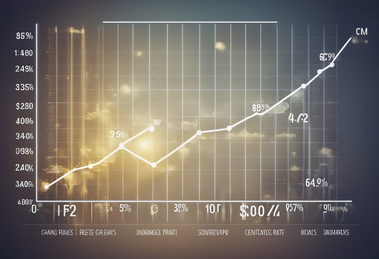 A graph showing a direct correlation between interest rate changes, CPI, and mortgage rates, with investment real estate as the focal point