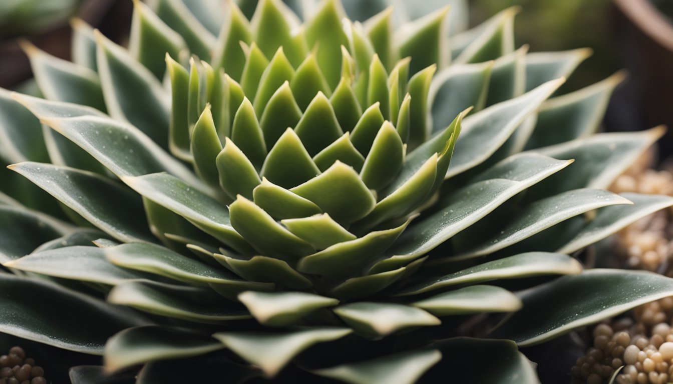 A healthy Haworthia attenuata with zebra-like leaves in well-draining cactus mix