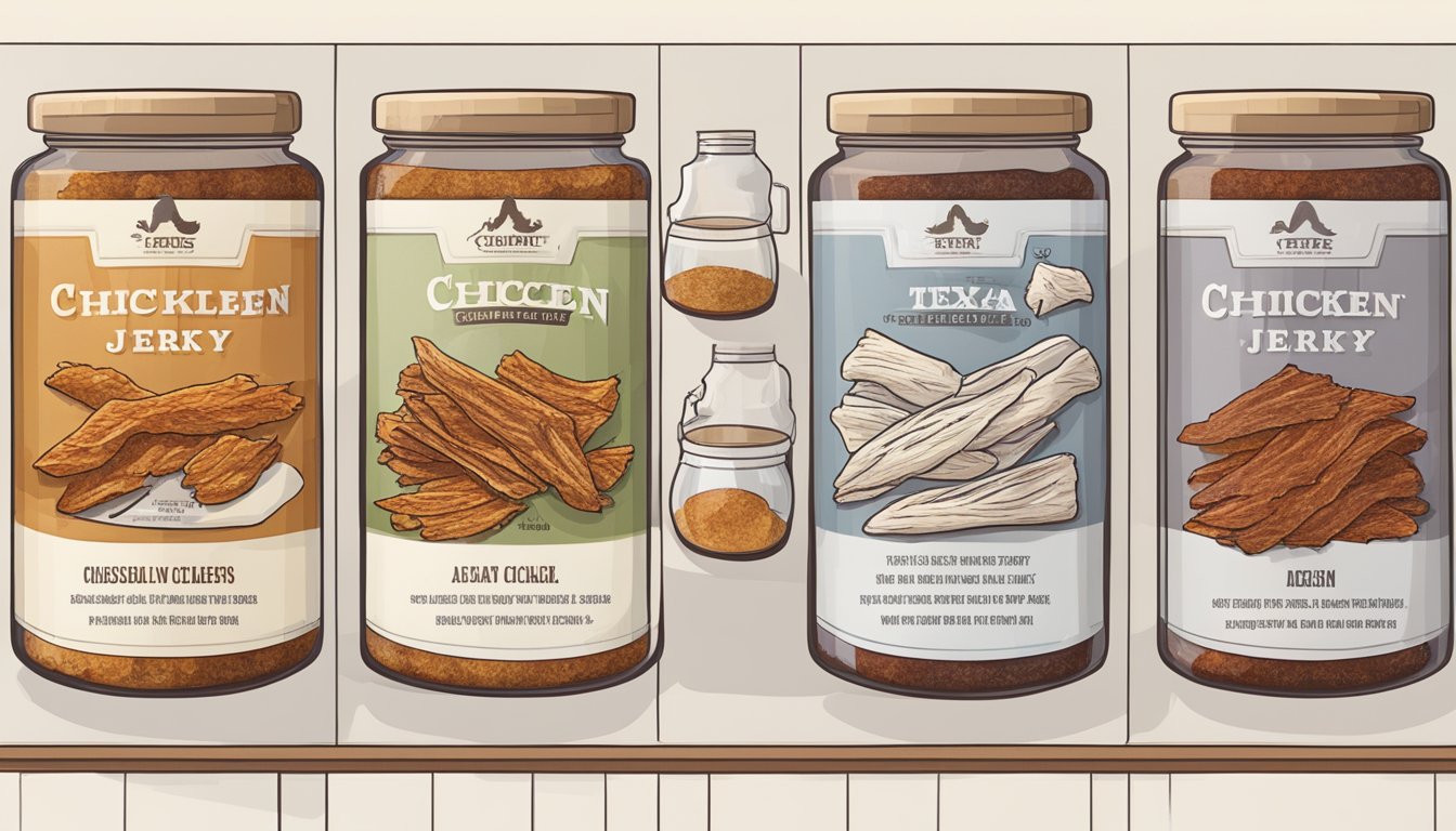 A Texas-style chicken jerky recipe being compared using various drying methods