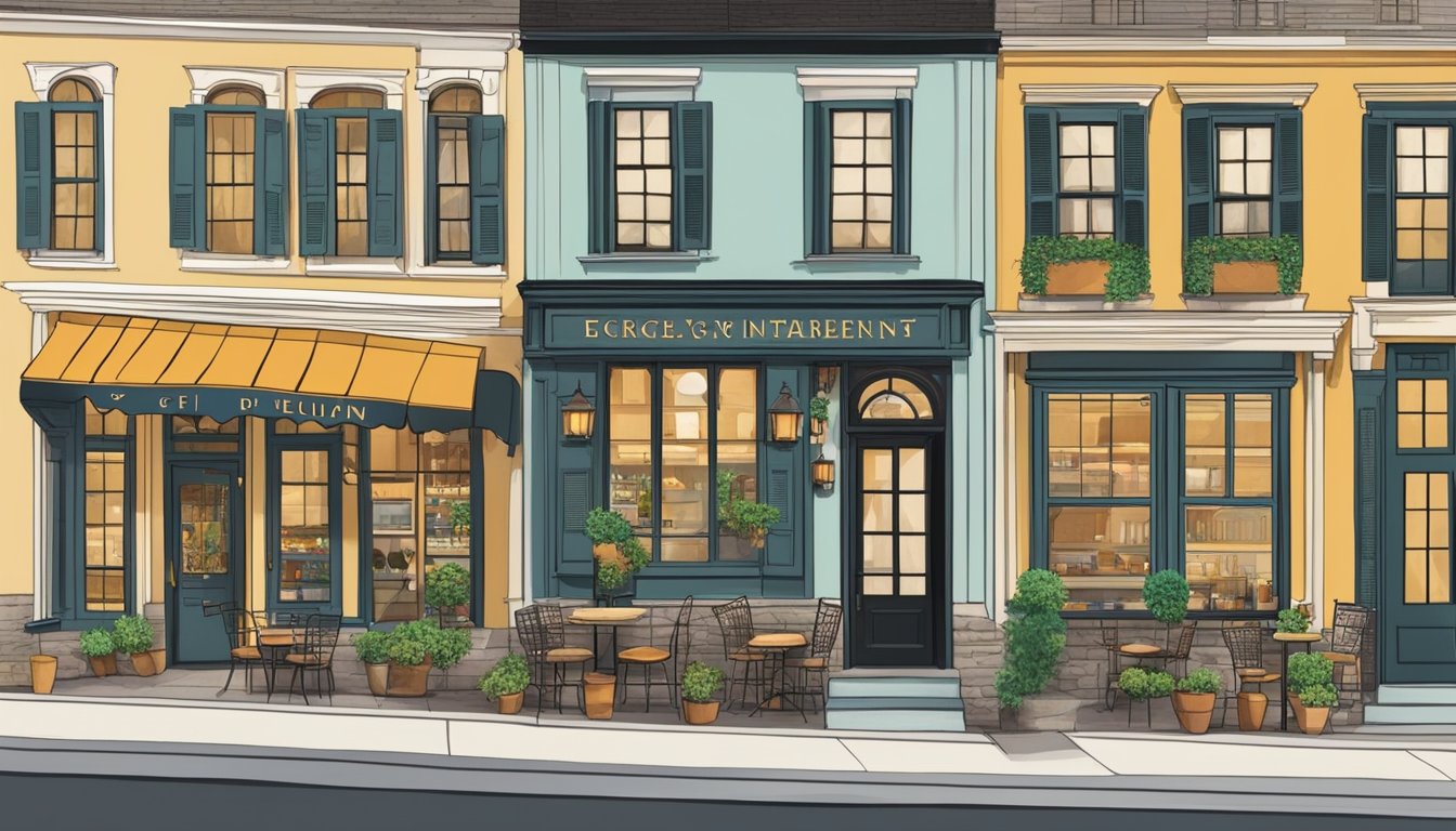 A charming Old Stone House Café nestled among 10 historic Georgetown restaurants, each exuding rich flavors and timeless stories