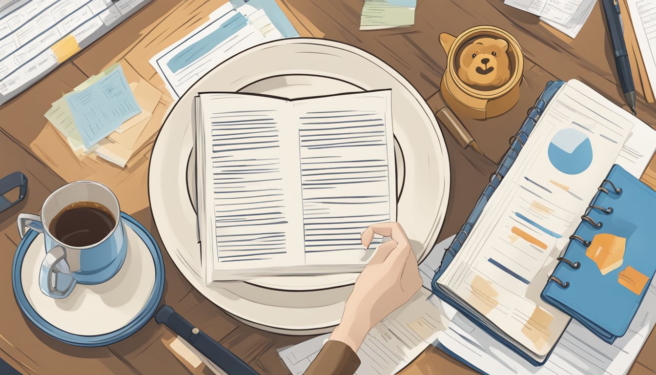 A bear paw on a plate, surrounded by legal documents and ethical guidelines