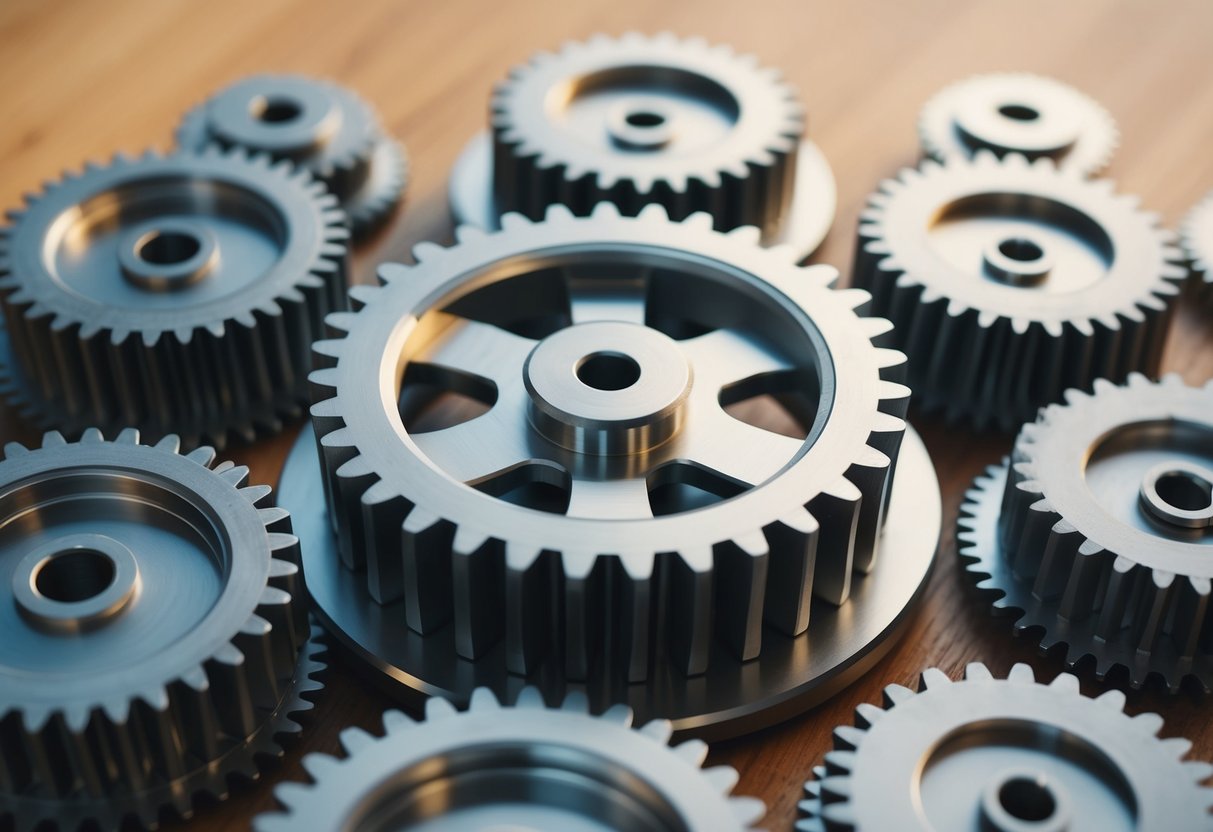 A group of interconnected gears turning smoothly, symbolizing the fluidity and collaboration of agile project management principles