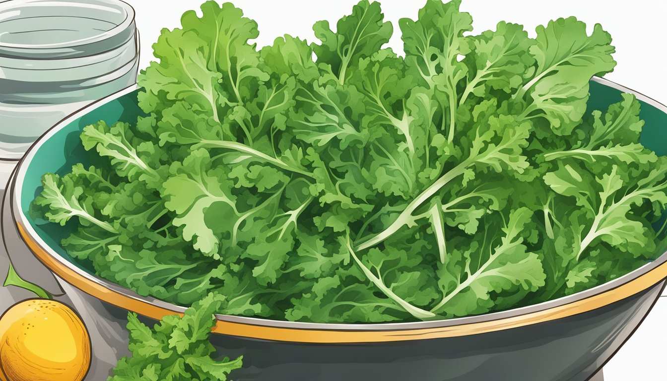 Fresh kale and arugula replacing wilted spinach in a vibrant salad