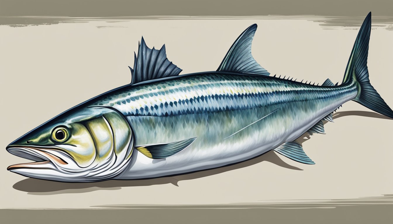 A king mackerel being caught and prepared for eating in compliance with conservation regulations