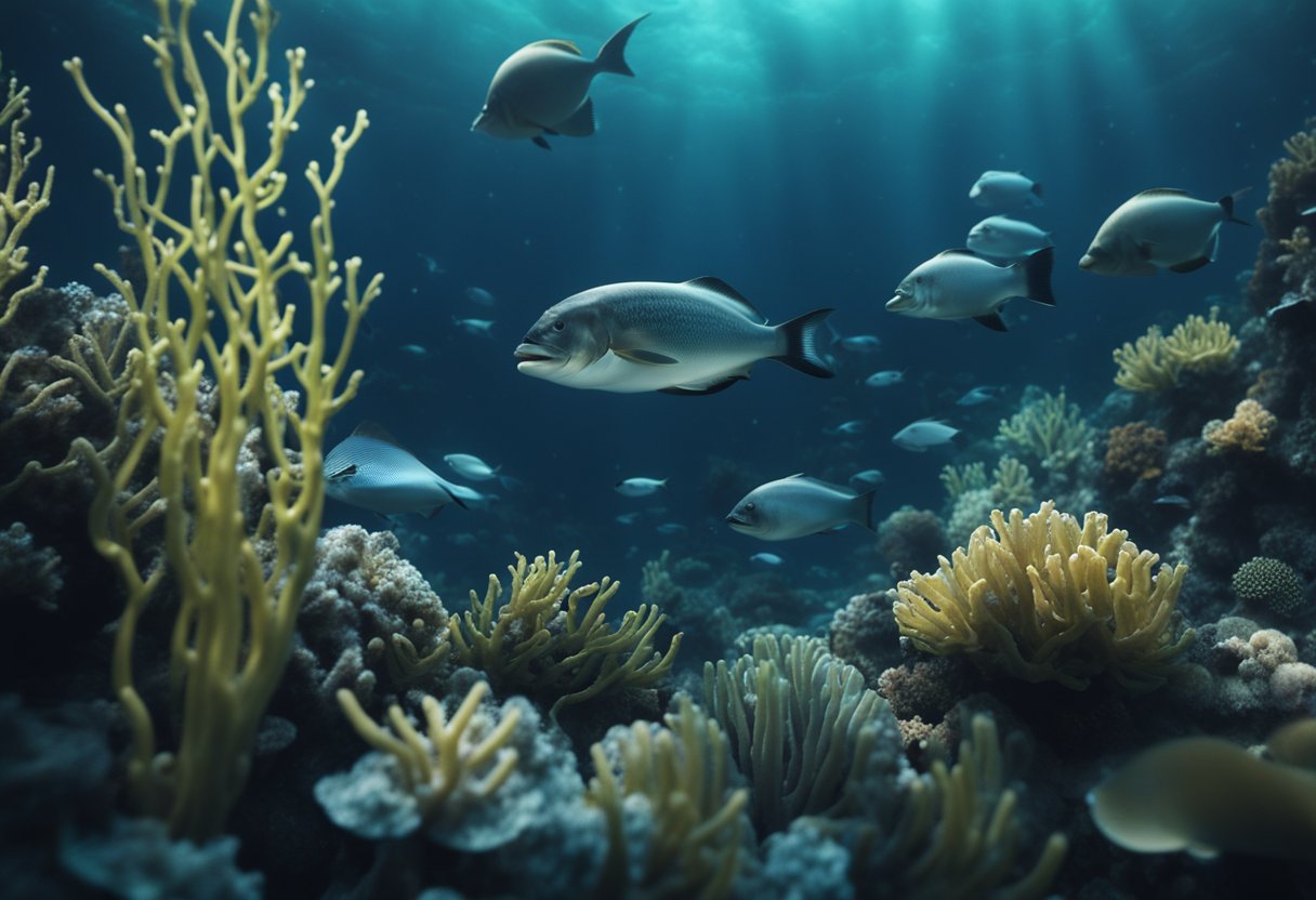 Sons misteriosos ecoam nas profundezas do oceano, criando uma atmosfera sobrenatural no ecossistema marinho.