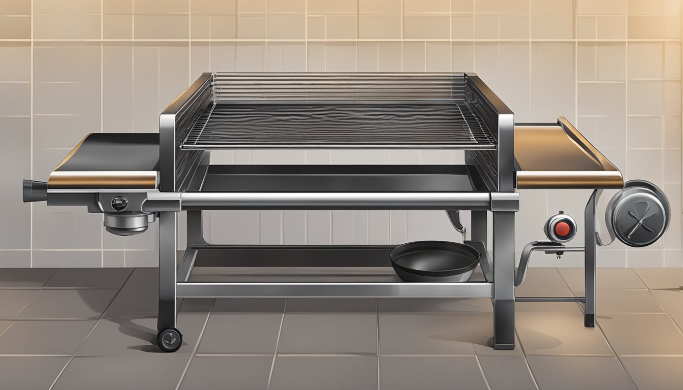 A grill press is used to evenly cook meats on a hot grill for Texas BBQ style grilling