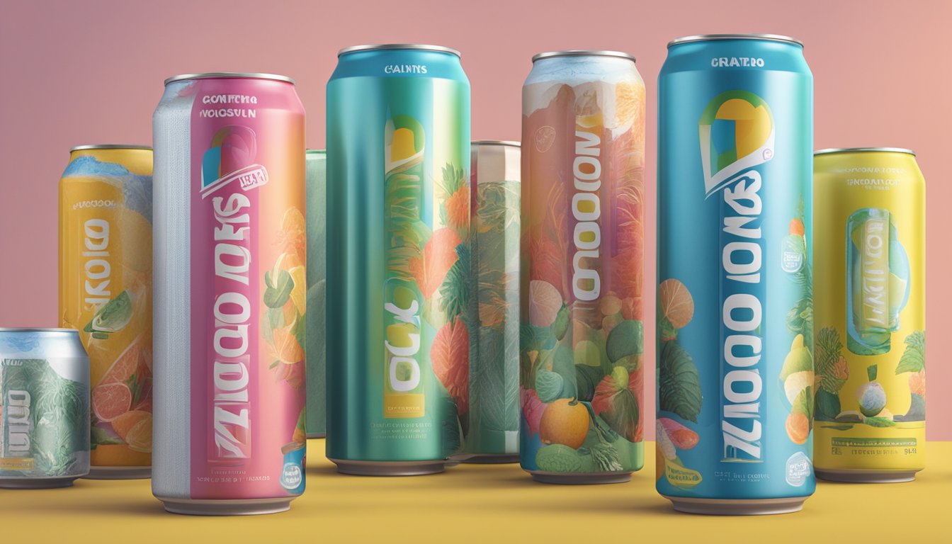 A variety of lifestyles represented by different settings with Nocco cans, indicating varying consumption levels