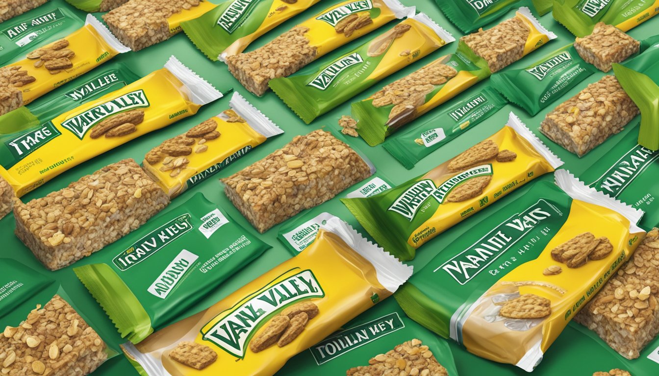 A person surrounded by empty Nature Valley granola bar wrappers, with a concerned look on their face