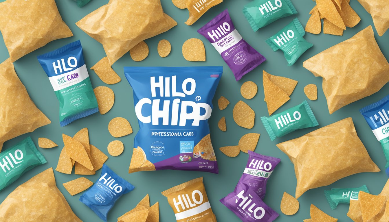 A bowl overflowing with hilo life low carb keto chips, surrounded by empty bags