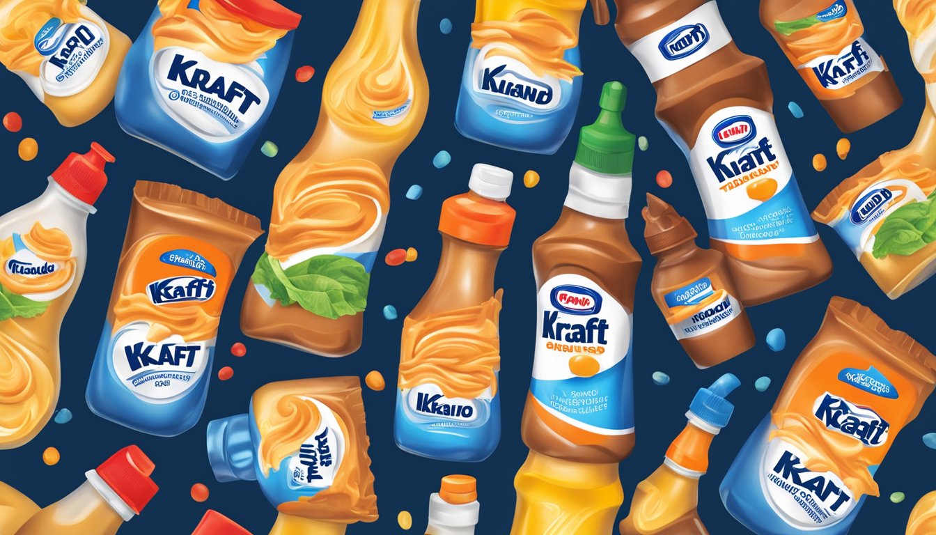 A bottle of Kraft Thousand Island dressing overflowing with excessive usage