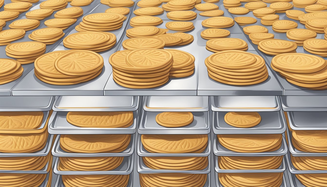 A table with three different types of Nabisco Nilla Wafers arranged neatly on separate plates, with a serving size of each variant indicated next to it