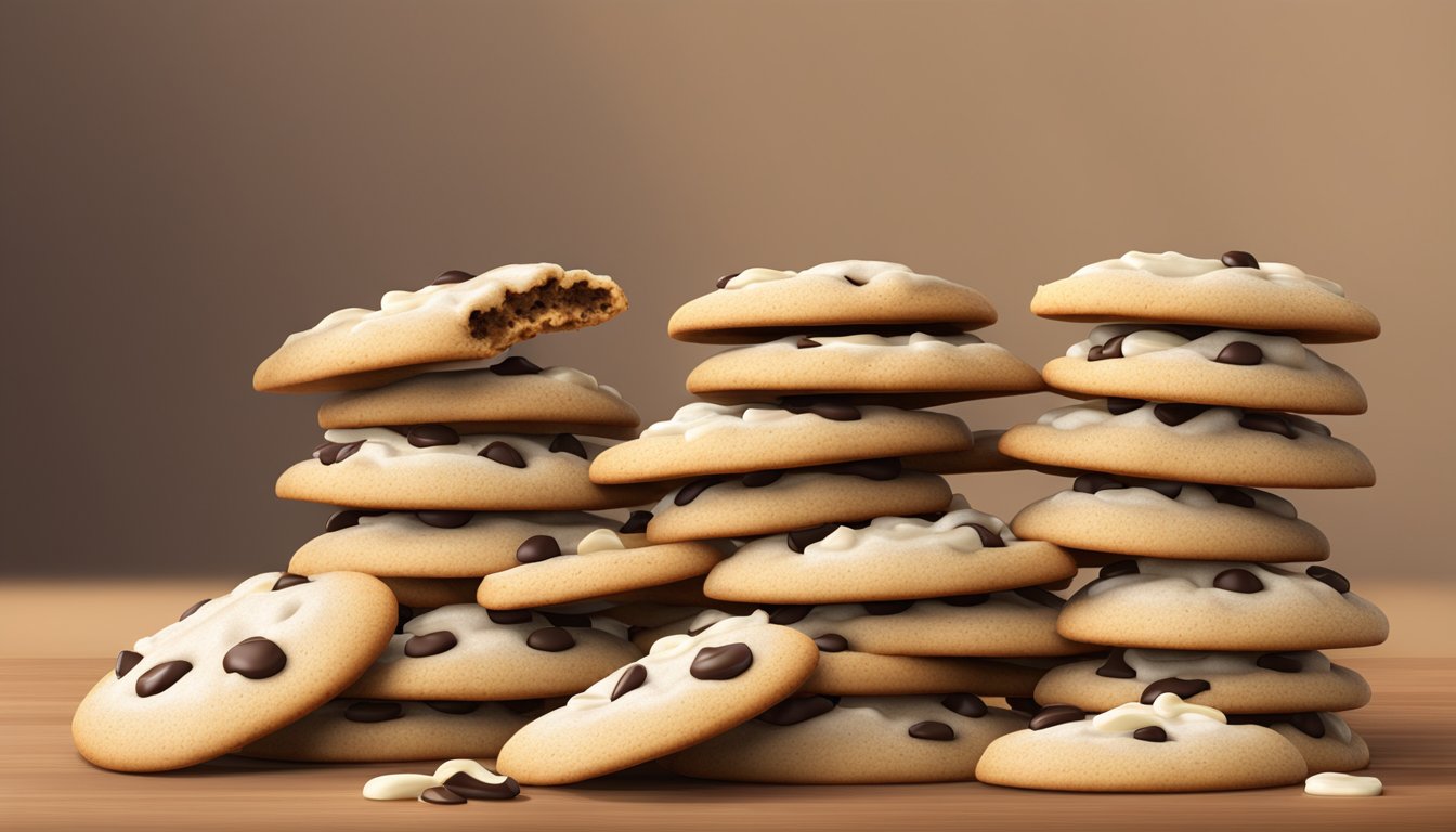 A pile of archway cookies exceeding the daily recommended servings