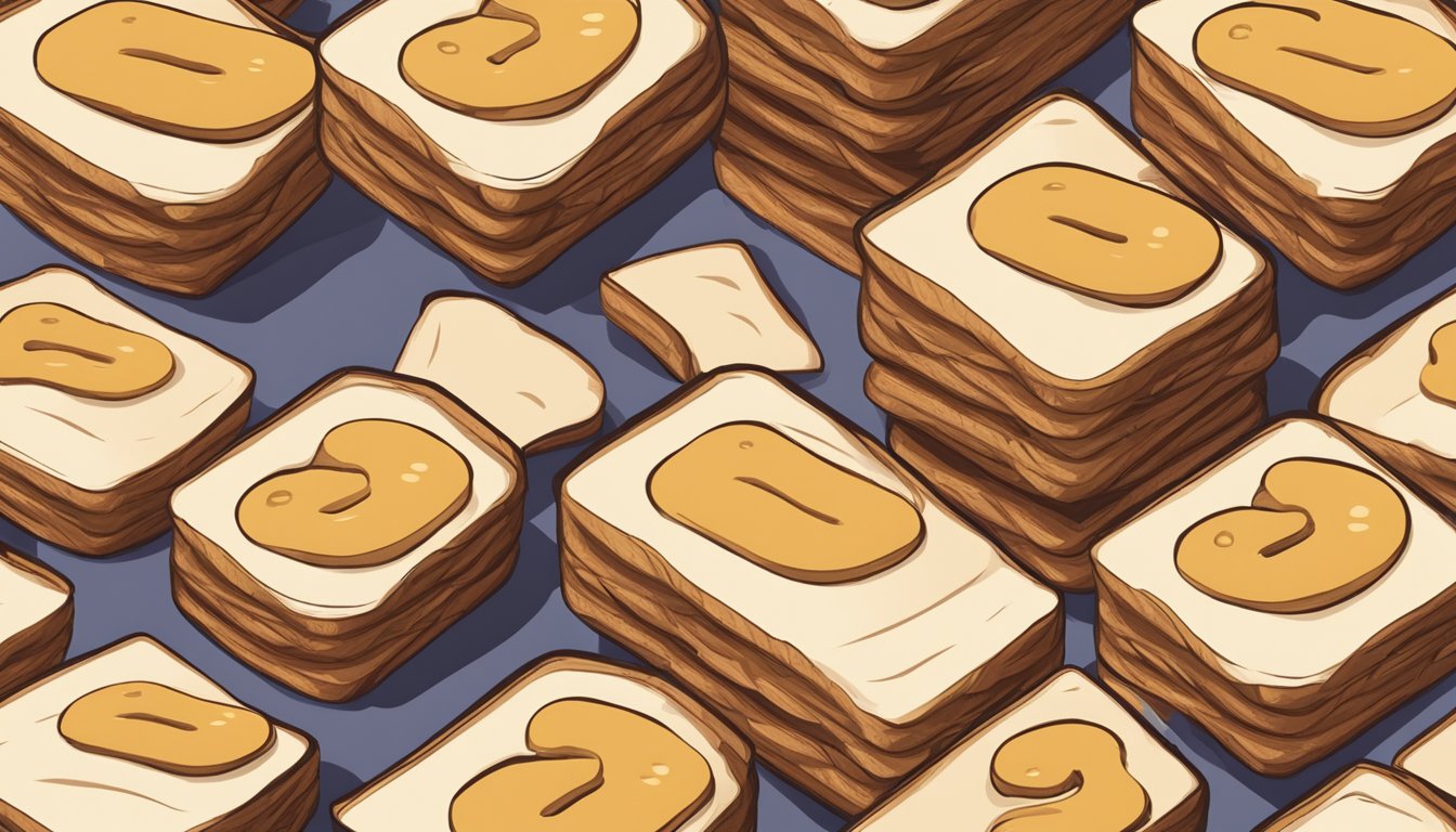 A stack of sliced Wonder Bread with a question mark above it