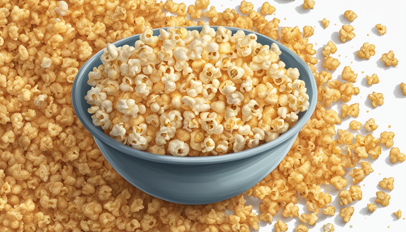 A bowl of air-popped popcorn sprinkled with smoky paprika, garlic, onion, and nutritional yeast