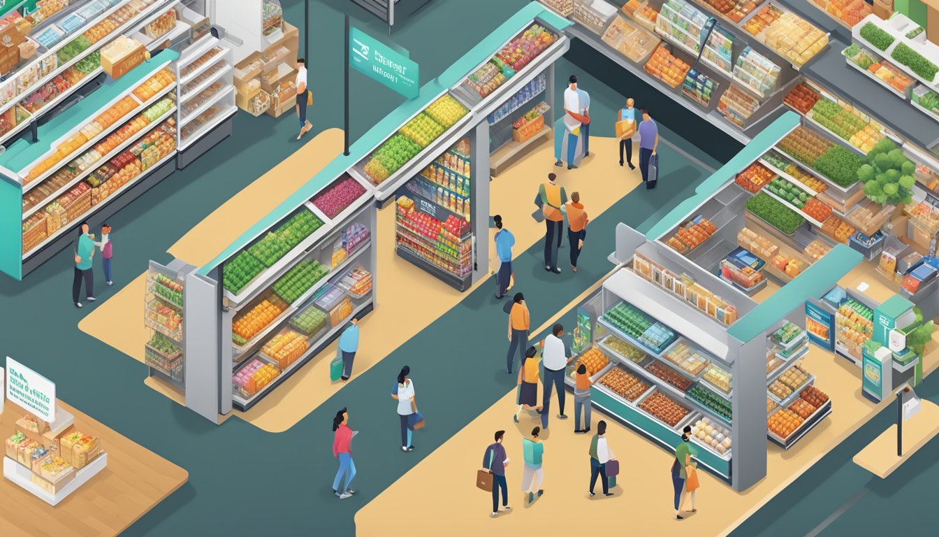 Busy store network with diverse customers, easily accessible entrances, and efficient layout, showcasing Smart and Final as the top grocery chain