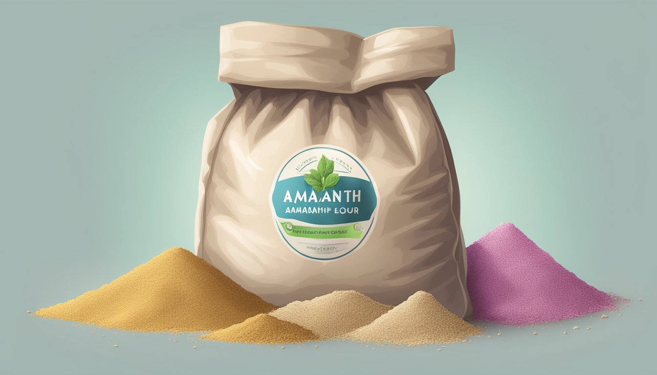 A bag of amaranth flour with mold and an unpleasant odor