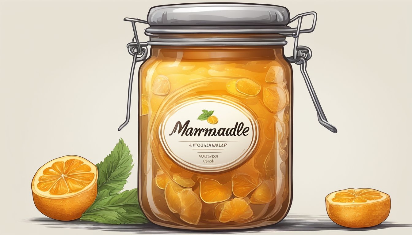 A jar of marmalade with mold and a foul odor