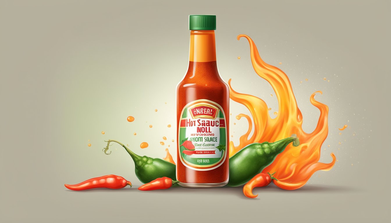 A bottle of hot sauce with mold and a foul odor