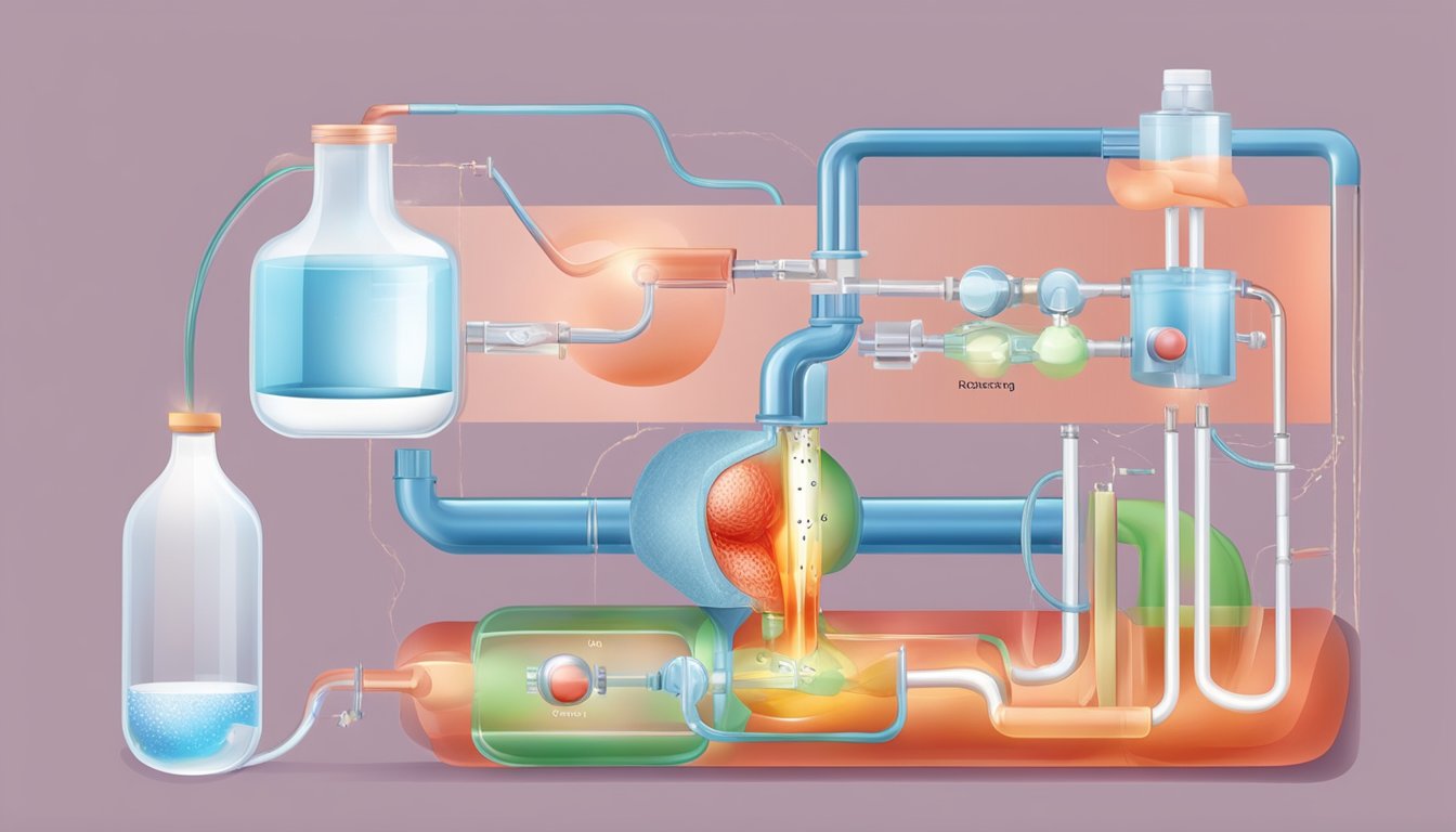 A diagram showing glycerol being absorbed into the bloodstream and used for energy production in the body