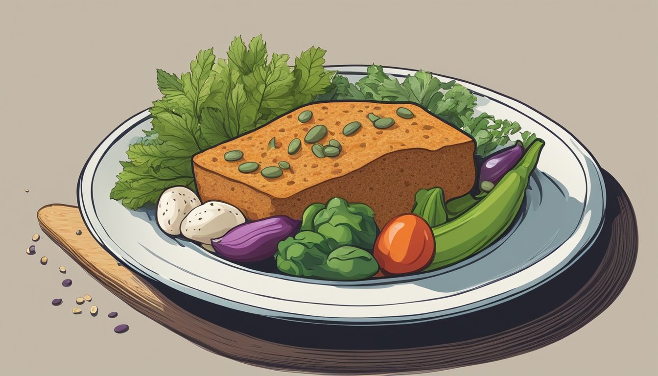 A colorful plate of jacobs cattle beans, surrounded by fresh vegetables and herbs, with a side of whole grain bread