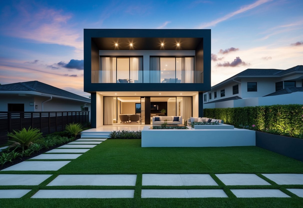 A virtual tour of a modern Cebu property, with sleek architecture and lush landscaping, revolutionizing property hunting