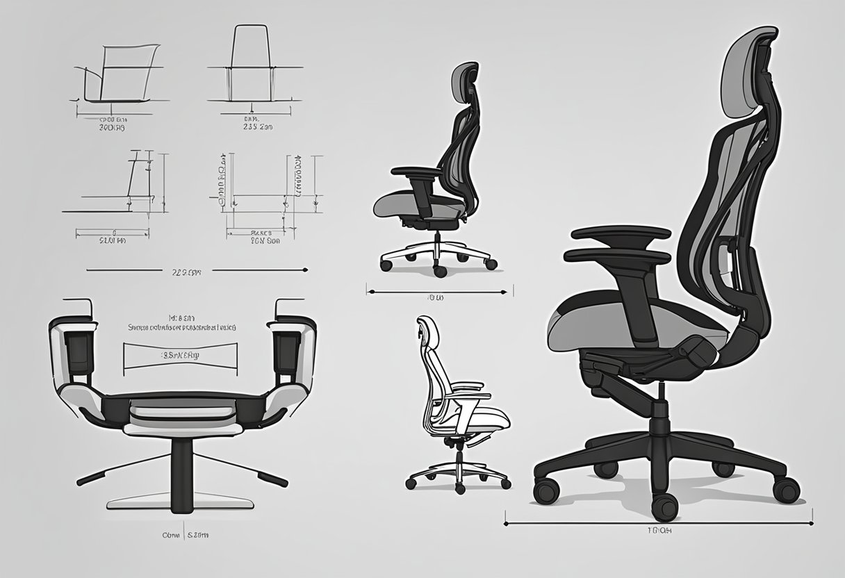 A cushioned, supportive chair with adjustable height and armrests. Ergonomic design with lumbar support and easy-to-reach controls