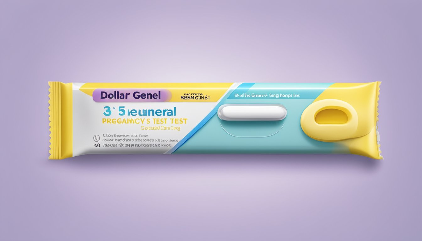 A dollar general pregnancy test displaying accurate results