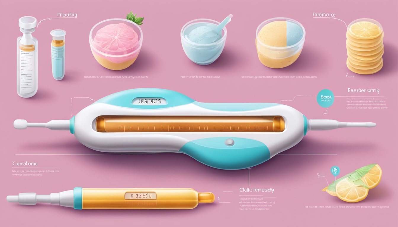 A giant food pregnancy test with precise measurements and delicate handling