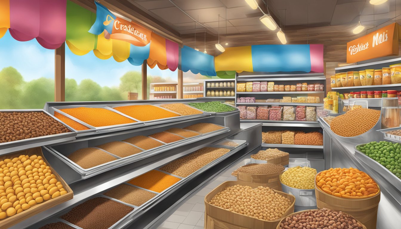 A colorful display of Special Features dog food at Cardenas Markets