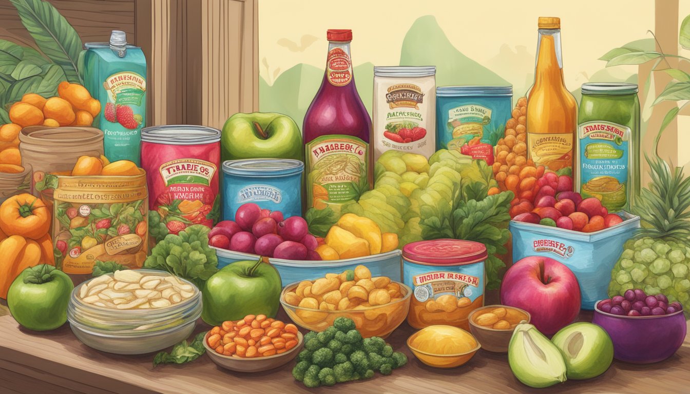 A colorful array of Trader Joe's products displayed with a cashback offer, emphasizing quality and satisfaction