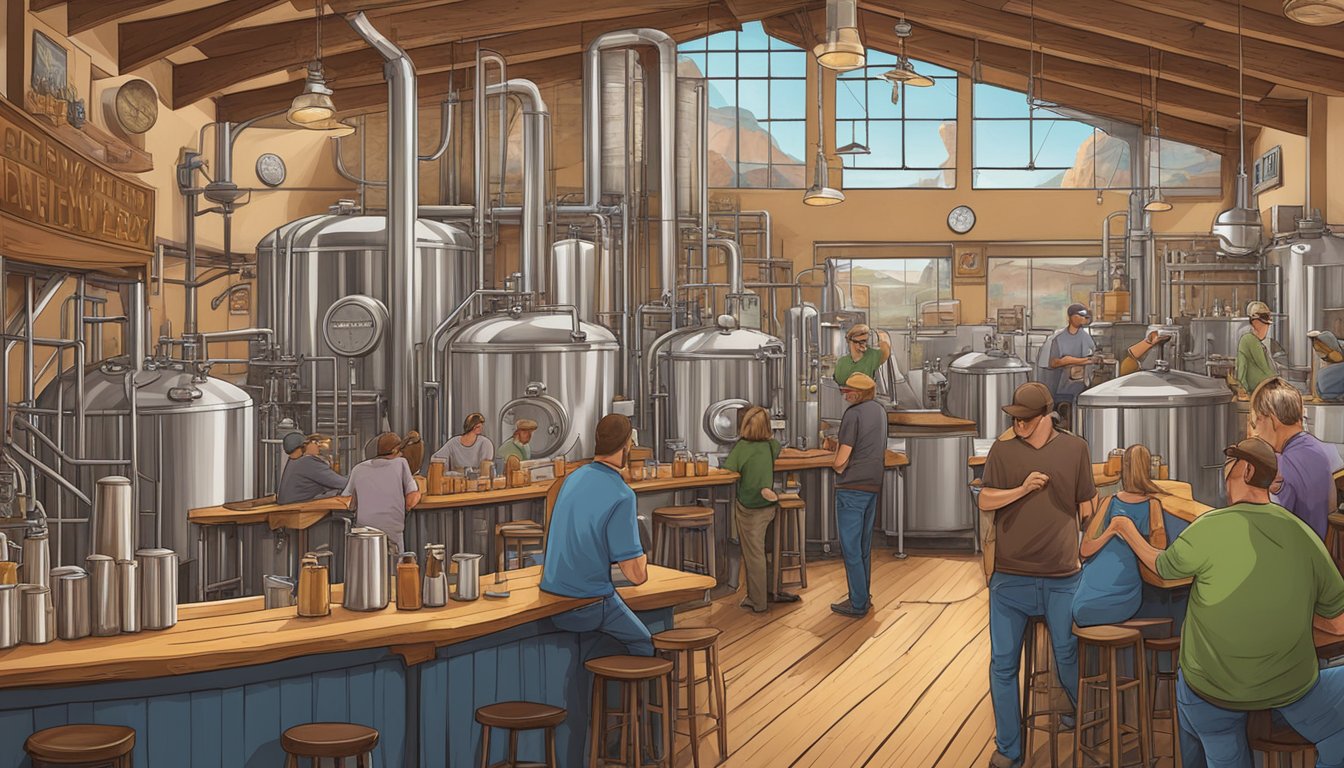 A bustling craft brewery scene in Buckeye, AZ with a variety of unique and notable establishments