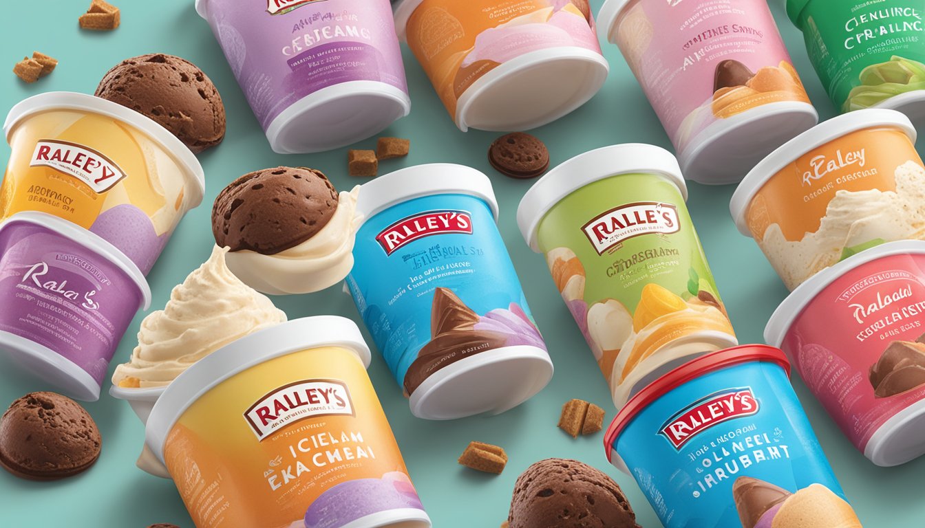 A colorful display of Raley's tempting ice cream assortment, surrounded by Private Label Excellence branding