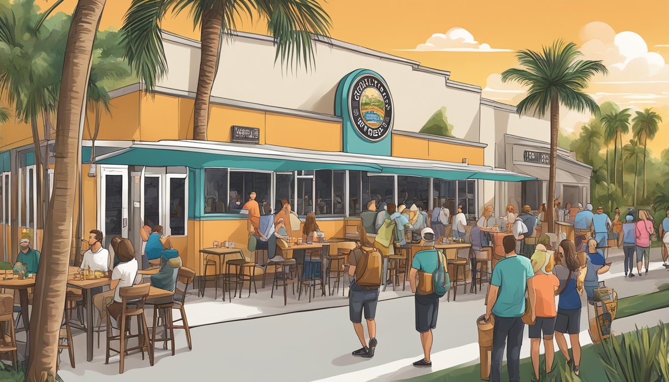 A bustling craft beer tour in Coral Springs, FL, with a variety of local breweries and lively events