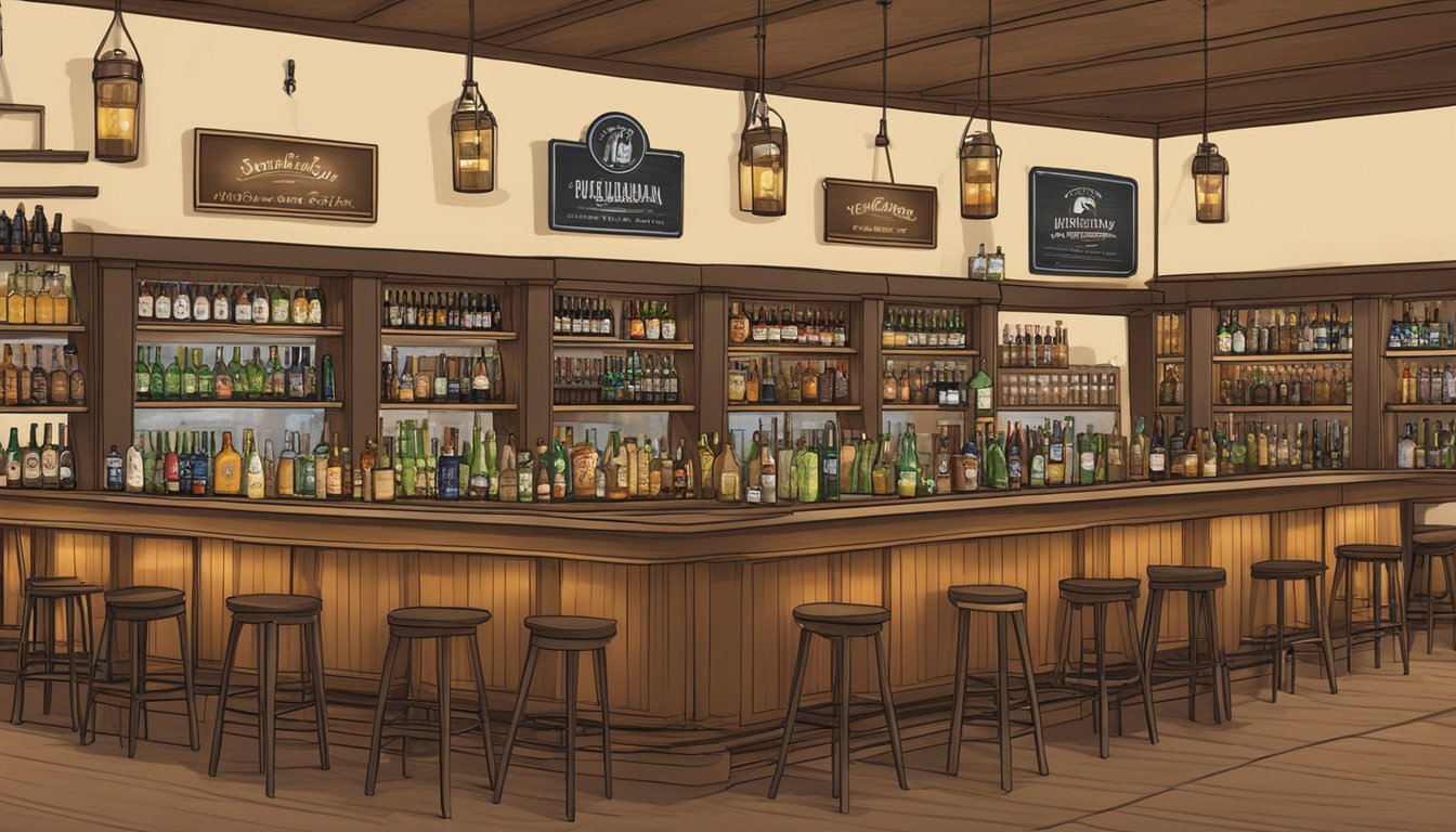 A cozy tasting room with a variety of tap offerings, surrounded by shelves of local craft beer bottles and a welcoming atmosphere in Fort Lauderdale, FL