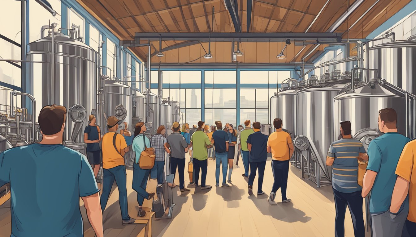 A bustling brewery tour in Jacksonville, FL with lively events and tastings