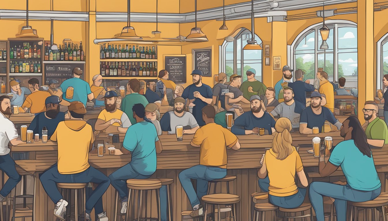 A bustling craft beer scene in Independence, MO with diverse breweries and lively taprooms