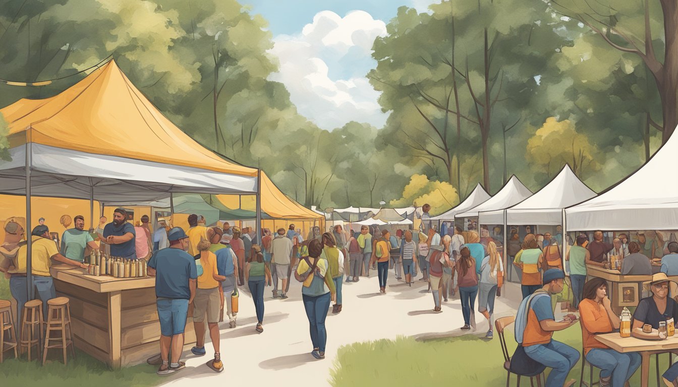 A bustling local craft beer festival in Columbia, SC, with diverse offerings beyond beer, including cider, mead, and specialty cocktails