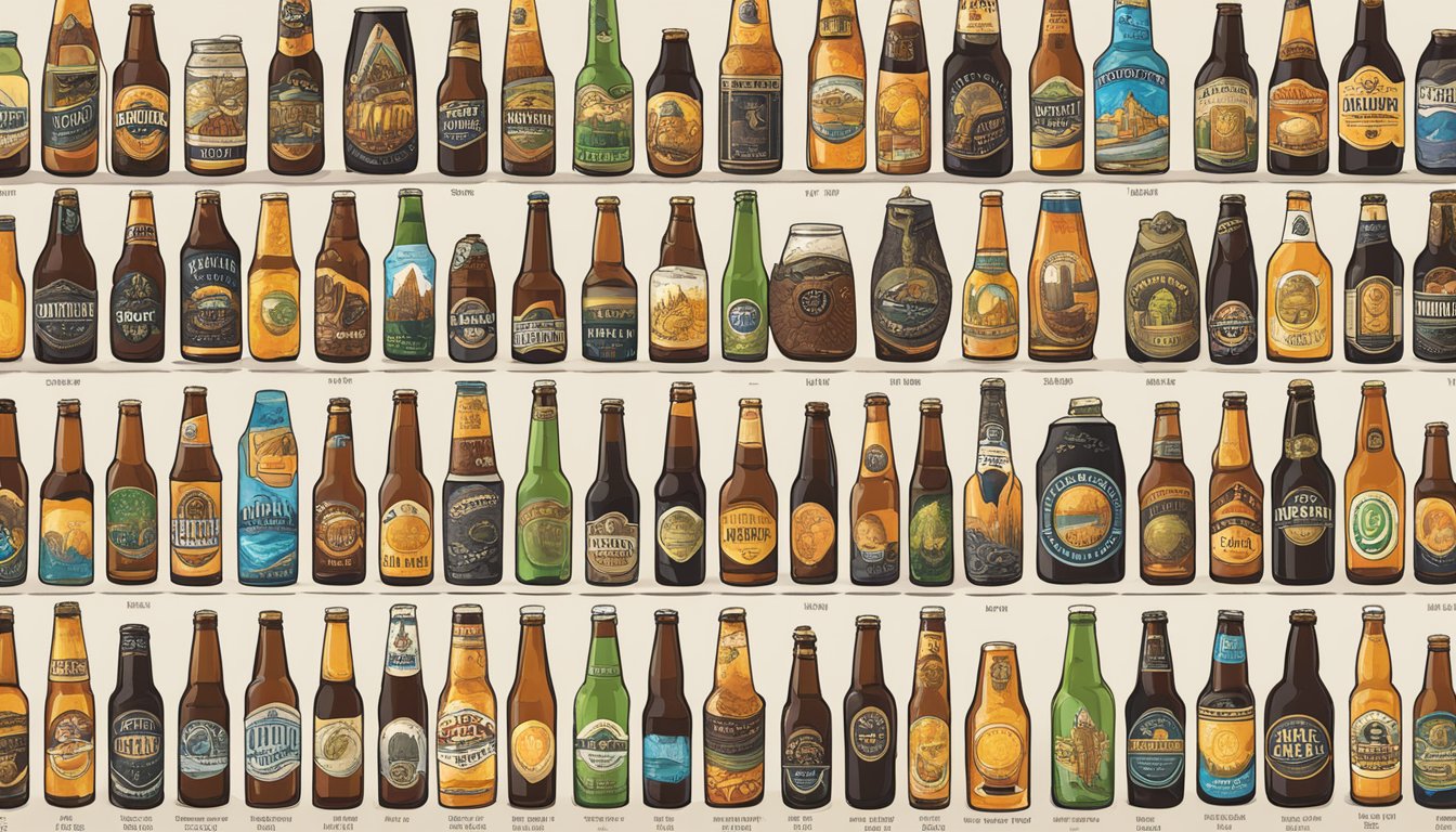 A diverse array of beer styles from Tacoma, WA, are showcased in a local craft beer guide