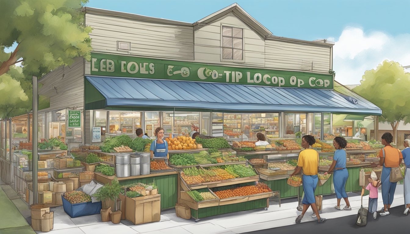 A bustling local food co-op in Clearwater, FL, with community programs and education