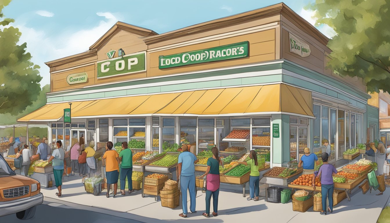 A bustling local food co-op with specialized departments in Concord, CA