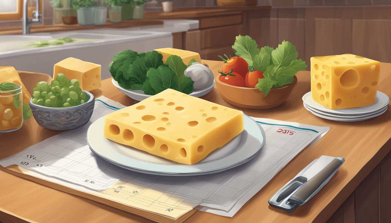 A plate of cheese cannelloni sits on a kitchen counter with a calendar showing the current date, emphasizing the importance of maximizing shelf life