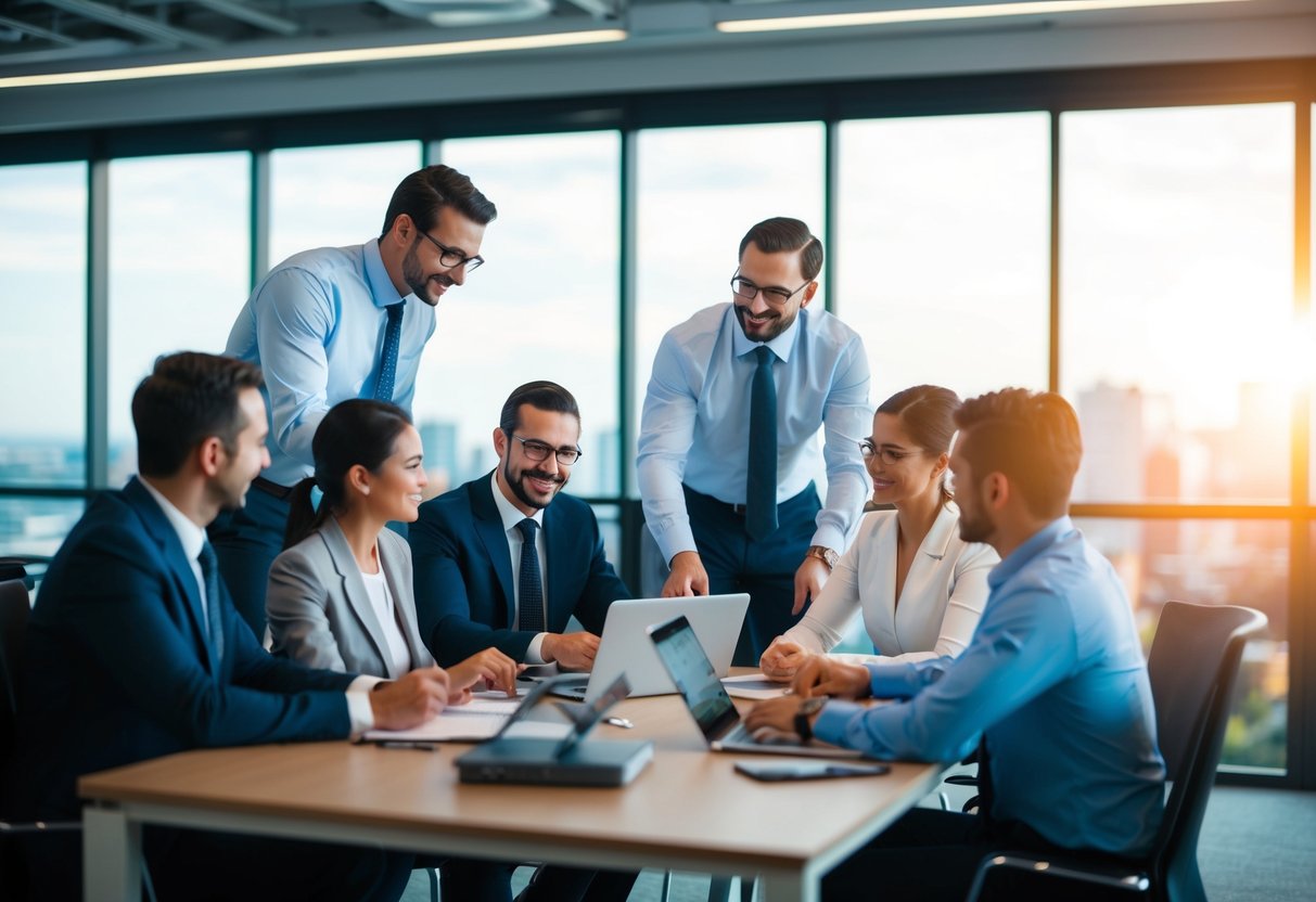 Un groupe de professionnels participant à des activités de formation et de développement pour des programmes de certification RFP