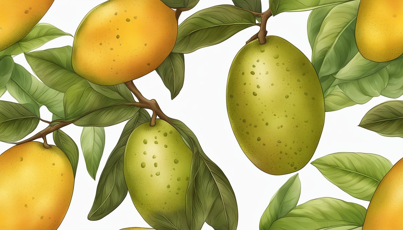 Ripe mangoes with brown spots, mold, and unpleasant odor