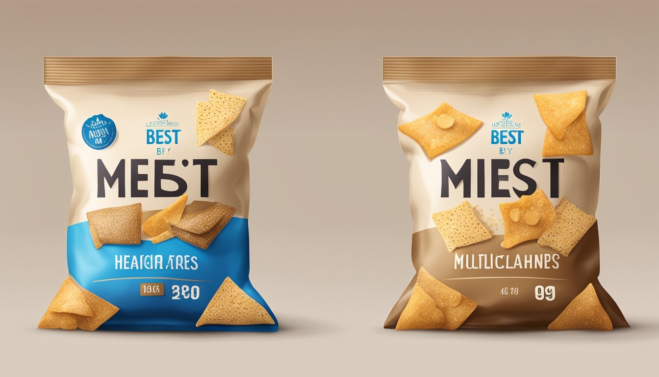 A bag of multigrain chips with mold and a "best by" date passed