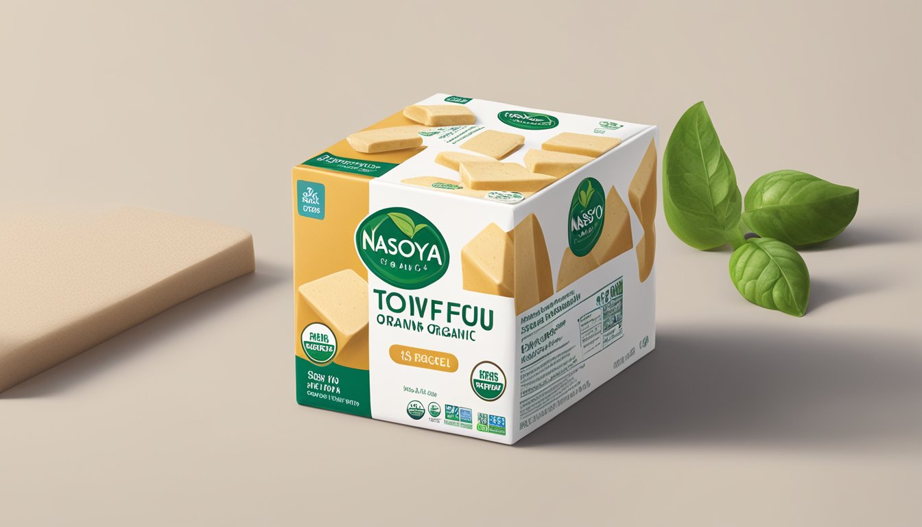 A package of Nasoya Organic Tofu sits unopened on a clean, well-lit kitchen counter