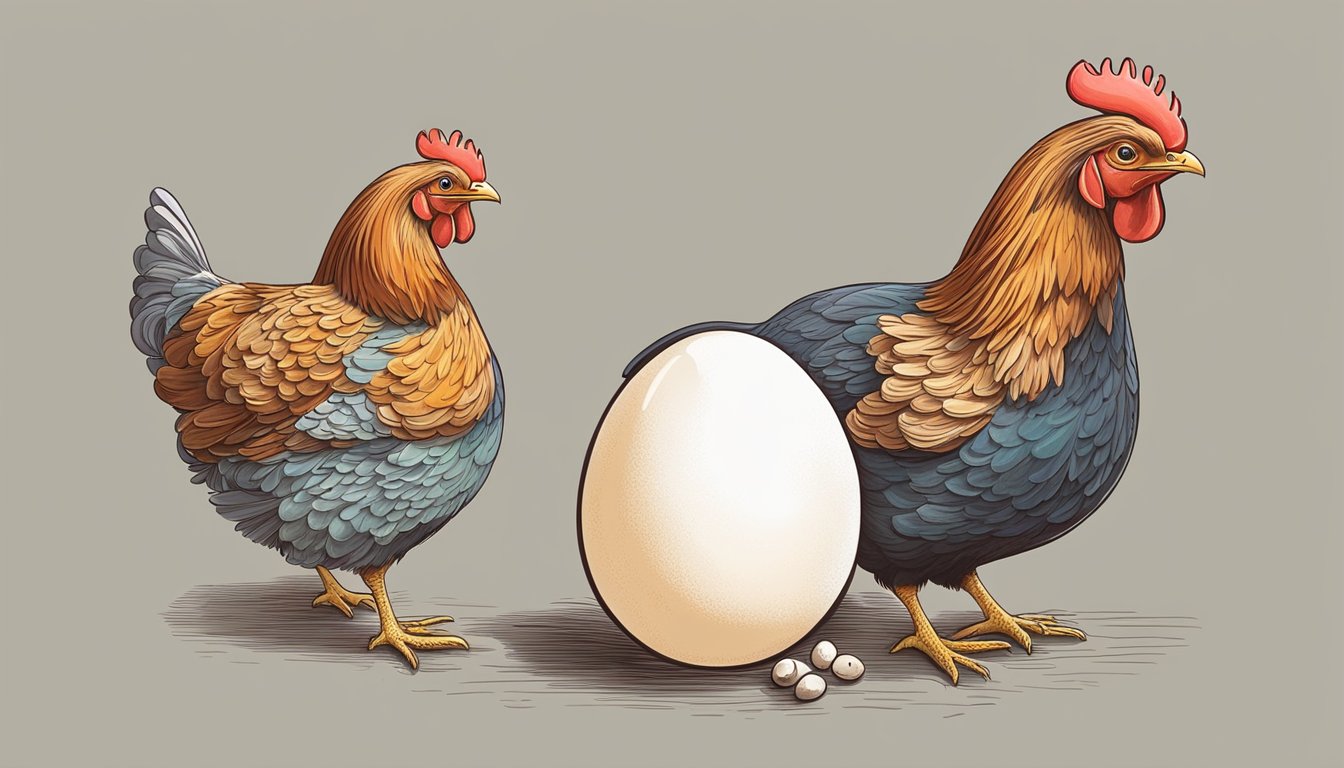 A hen diligently turns her egg throughout the day, preventing the embryo from sticking to the shell