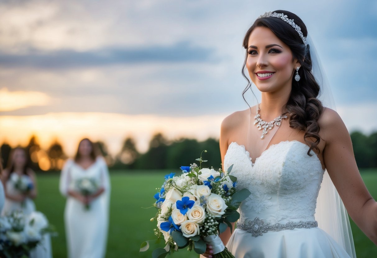 A bride traditionally wears "something old, something new, something borrowed, and something blue" for good luck on her wedding day