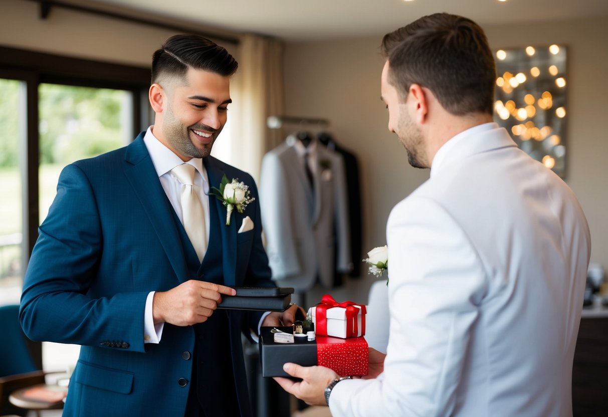 A best man pays for a suit, bachelor party, and wedding gift
