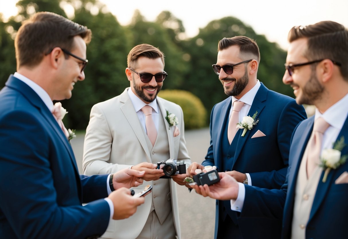 The best man pays for the groom's wedding attire, transportation, and bachelor party expenses